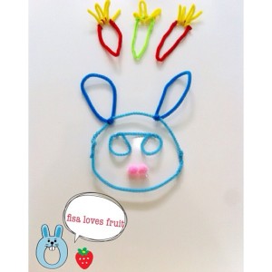 rabbit from pipe cleaners